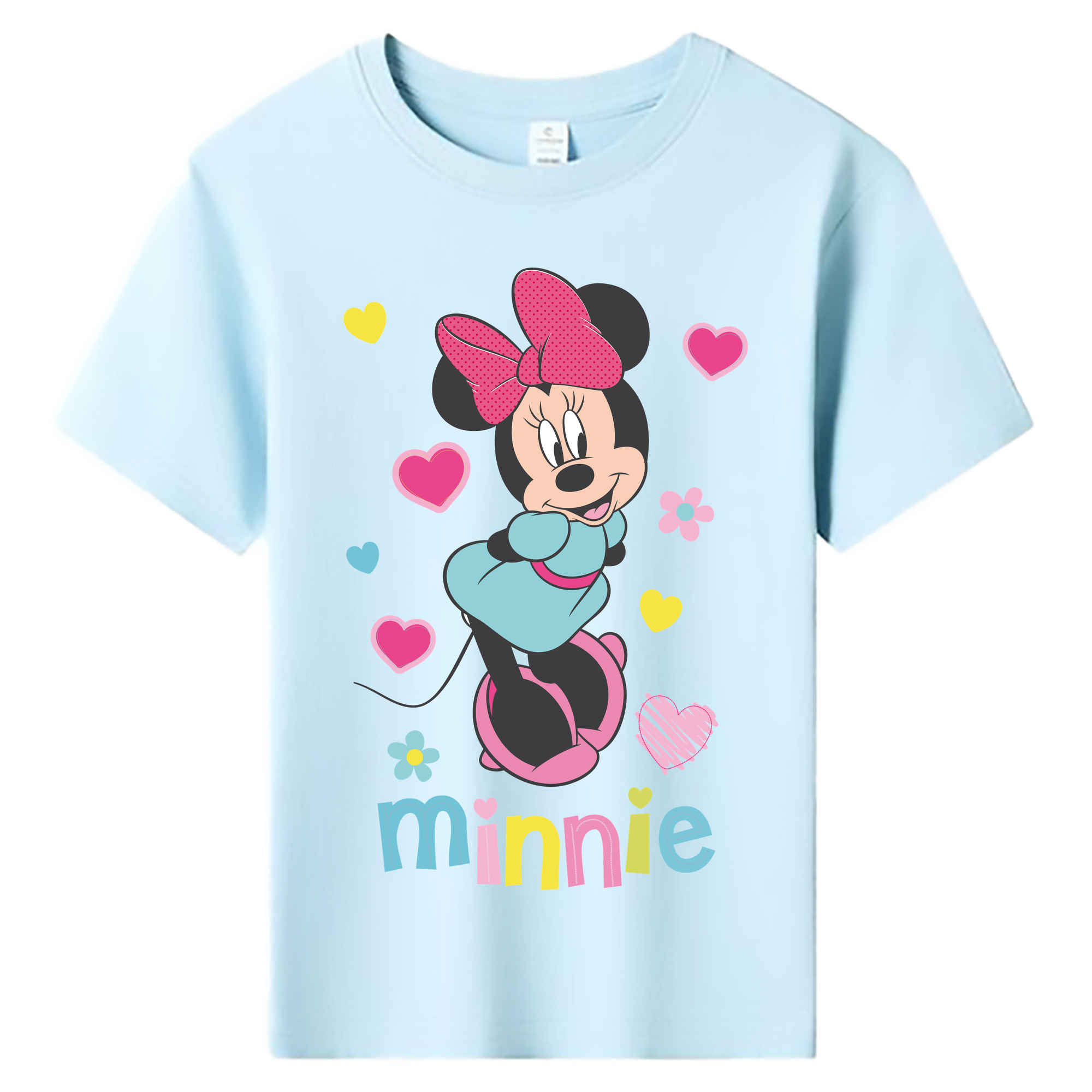 ミッキーマウス Mickey Mouse 綿100％キッズTシャツ（フロントプリント）